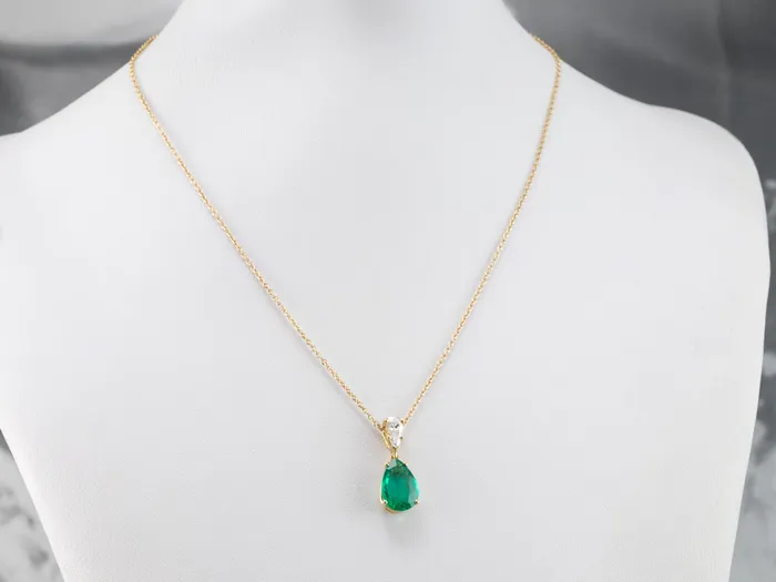 Gorgeous Emerald and Diamond Necklace Market Square Jewelers Necklaces Gorgeous Emerald and Diamond Necklace Market Square Jewelers Necklaces