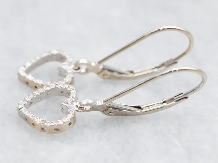 Heart Shaped Diamond Drop Earrings Market Square Jewelers Earrings Heart Shaped Diamond Drop Earrings Market Square Jewelers Earrings