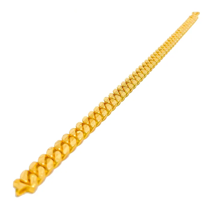Impressive Signature 22K Gold Mens Bracelet Andaaz Jewelers Bracelets