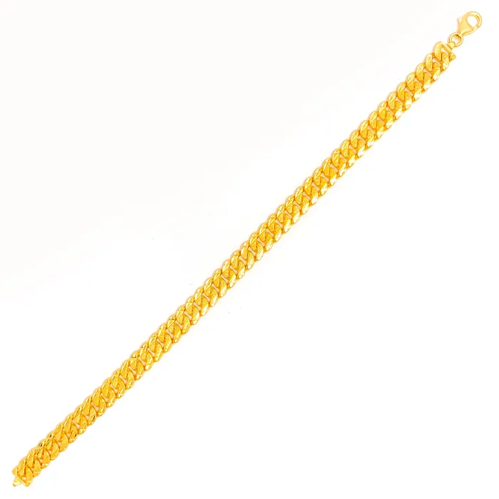 Impressive Signature 22K Gold Mens Bracelet Andaaz Jewelers Bracelets