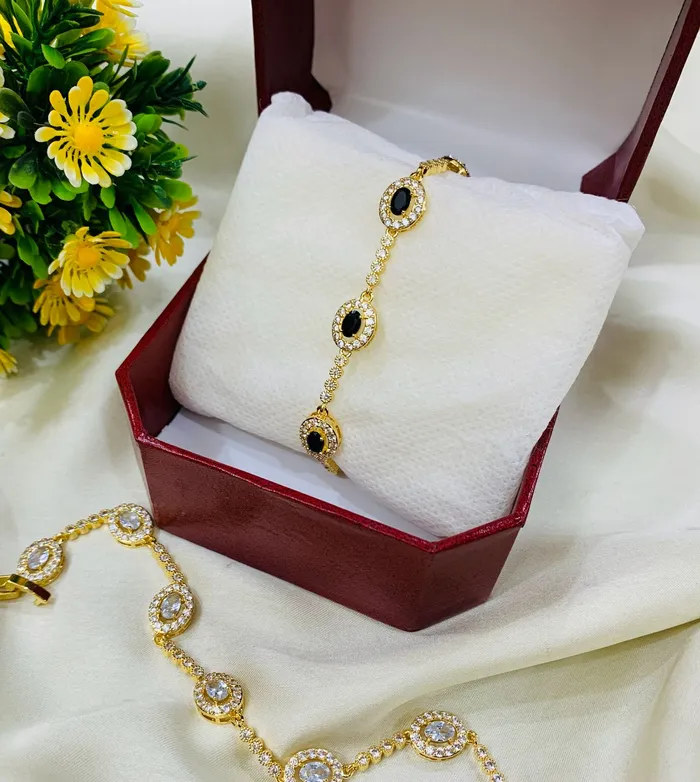 KJ Bracelets Zircon Bracelet07 Black
