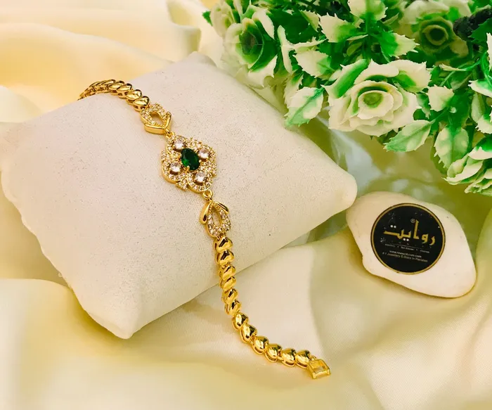 KJ Bracelets Zircon Bracelet10 Green
