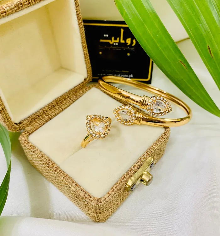 KJ Rings Zircon Kara Ring05 White