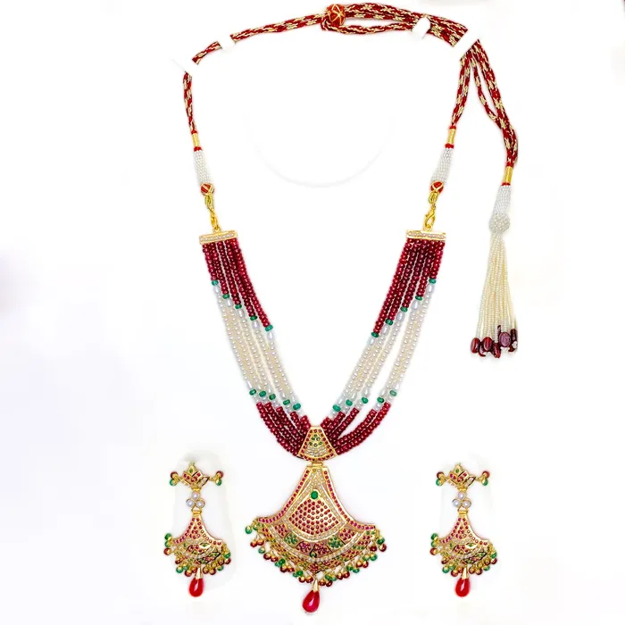 Magnificent Ornamental 22k Gold Heirloom Necklace Set Andaaz Jewelers Necklaces