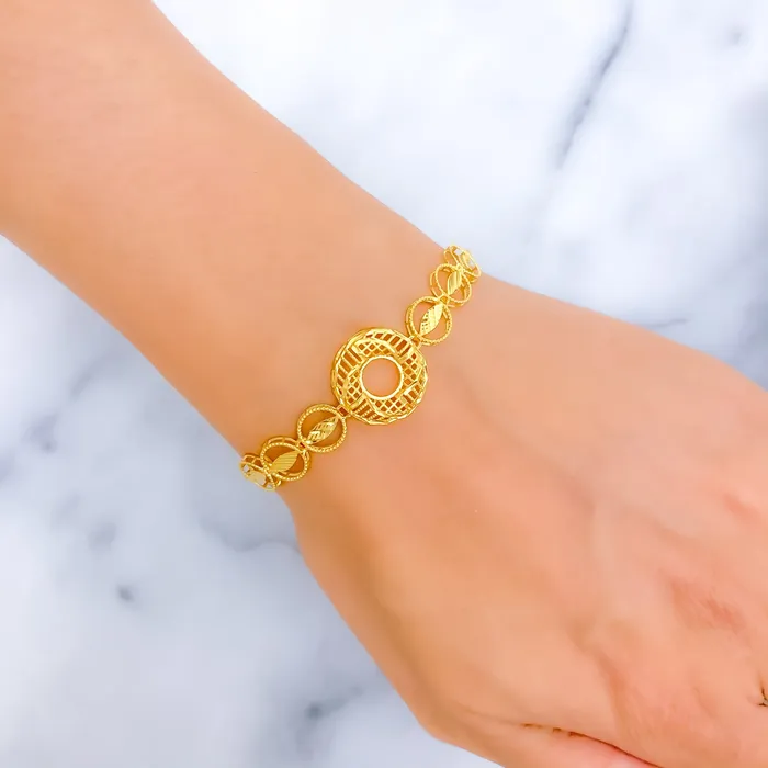 Majestic Glowing 21k Gold Bracelet Andaaz Jewelers Bracelets