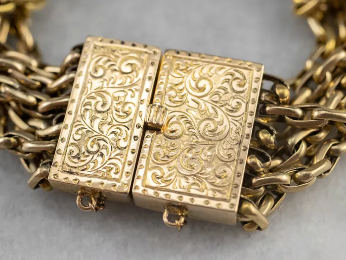 Market Square Jewelers Antique Multi Strand Chain Bracelet Bracelets Market Square Jewelers Antique Multi Strand Chain Bracelet Bracelets