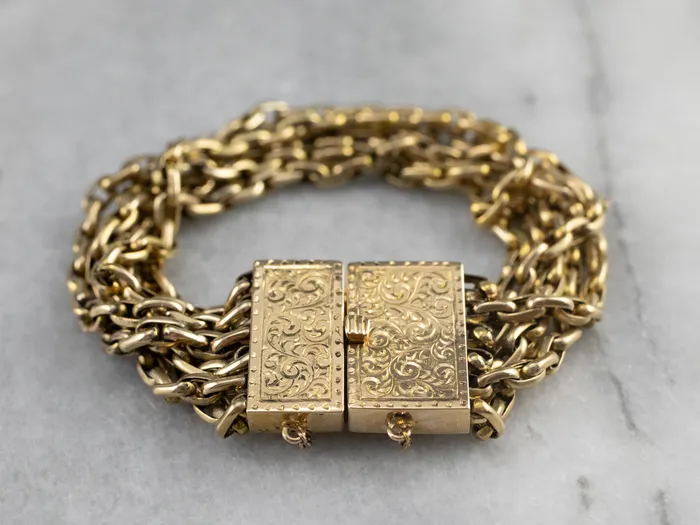 Market Square Jewelers Antique Multi Strand Chain Bracelet Bracelets Market Square Jewelers Antique Multi Strand Chain Bracelet Bracelets