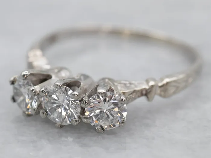 Market Square Jewelers Antique Three Stone Diamond Engagement Ring Rings Market Square Jewelers Antique Three Stone Diamond Engagement Ring Rings