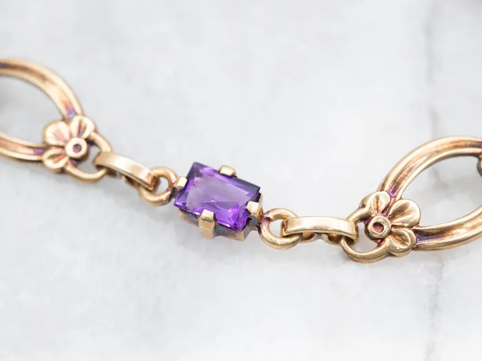 Market Square Jewelers Bracelets Vintage Amethyst Floral Bracelet Market Square Jewelers Bracelets Vintage Amethyst Floral Bracelet