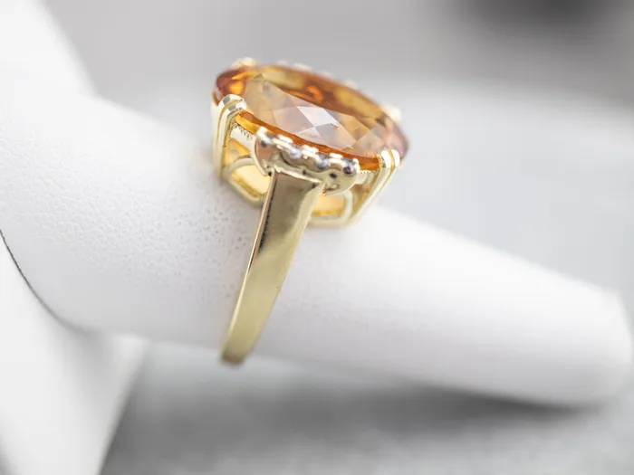 Market Square Jewelers Citrine and Diamond Cocktail Ring Rings Market Square Jewelers Citrine and Diamond Cocktail Ring Rings