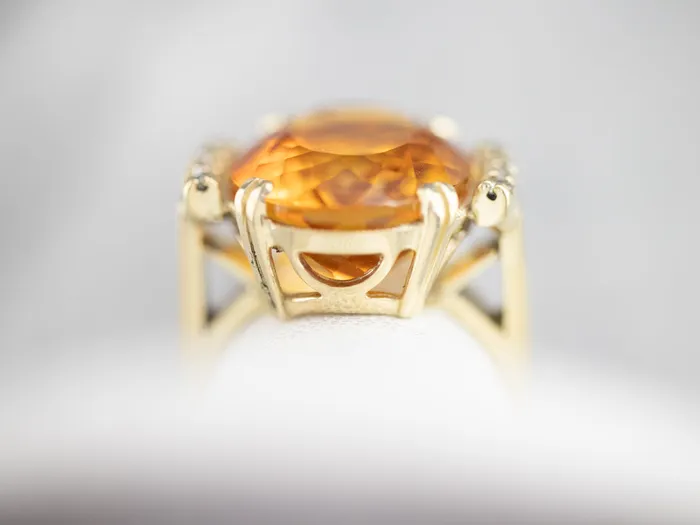 Market Square Jewelers Citrine and Diamond Cocktail Ring Rings Market Square Jewelers Citrine and Diamond Cocktail Ring Rings