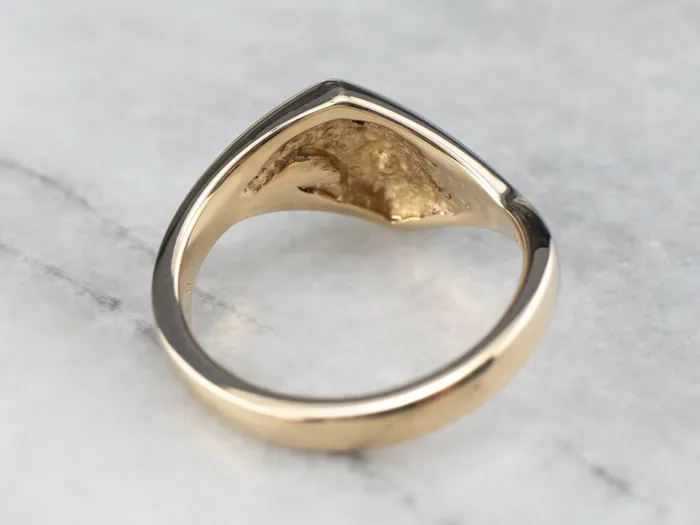 Market Square Jewelers Modernist Tapered 14K Gold Band Ring Rings Market Square Jewelers Modernist Tapered 14K Gold Band Ring Rings