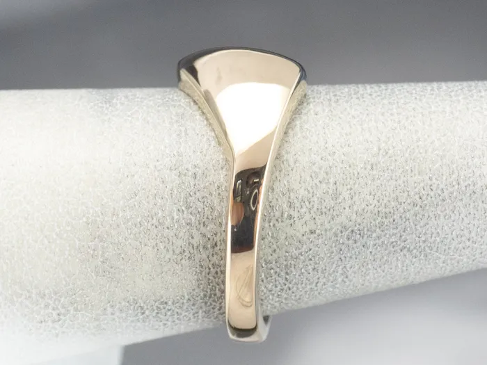 Market Square Jewelers Modernist Tapered 14K Gold Band Ring Rings Market Square Jewelers Modernist Tapered 14K Gold Band Ring Rings