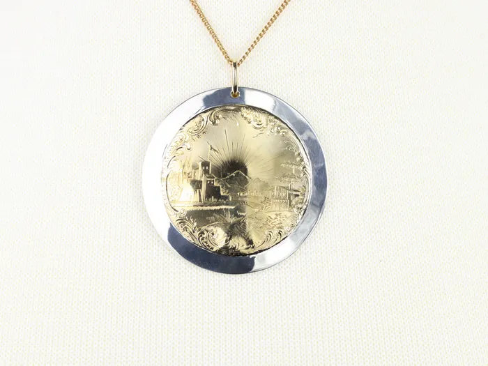 Market Square Jewelers Necklaces Gold and Silver Diamond Eagle Pendant Market Square Jewelers Necklaces Gold and Silver Diamond Eagle Pendant