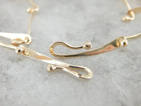 Market Square Jewelers Necklaces Hand Made Modernist Yellow Gold Necklace Market Square Jewelers Necklaces Hand Made Modernist Yellow Gold Necklace