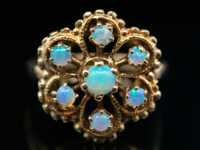 Market Square Jewelers Opal Cluster Ring Rings Market Square Jewelers Opal Cluster Ring Rings