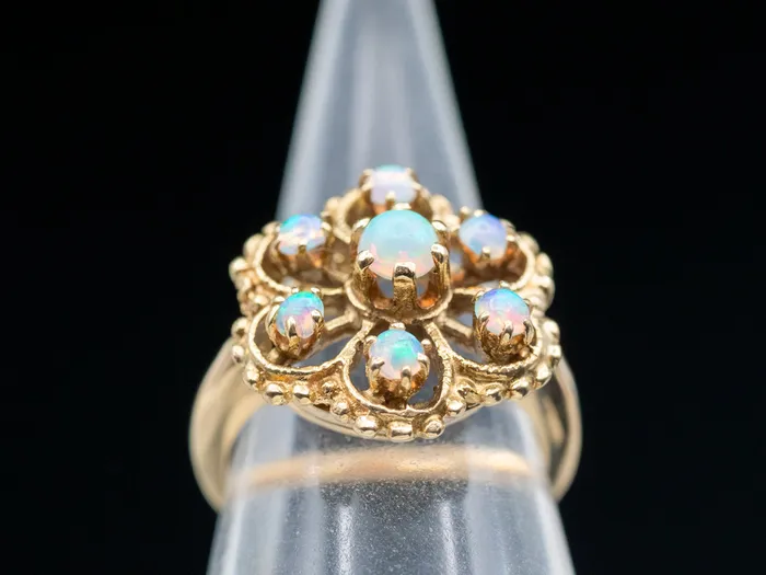 Market Square Jewelers Opal Cluster Ring Rings Market Square Jewelers Opal Cluster Ring Rings