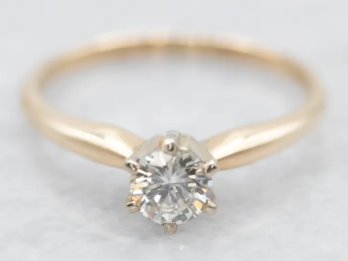 Market Square Jewelers Rings 14K Yellow Gold Diamond Engagement Ring