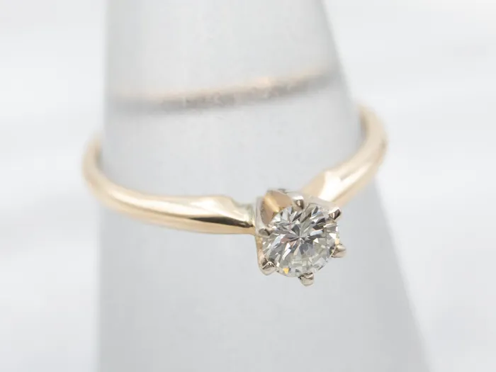 Market Square Jewelers Rings 14K Yellow Gold Diamond Engagement Ring