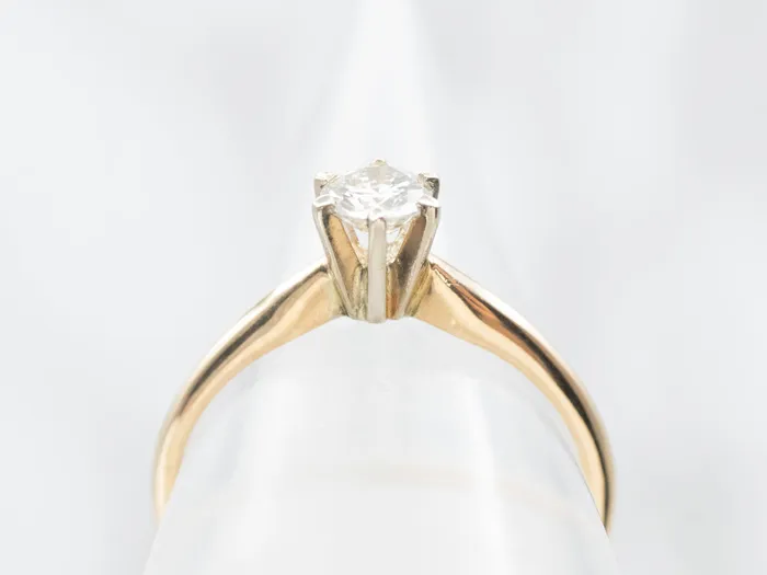 Market Square Jewelers Rings 14K Yellow Gold Diamond Engagement Ring
