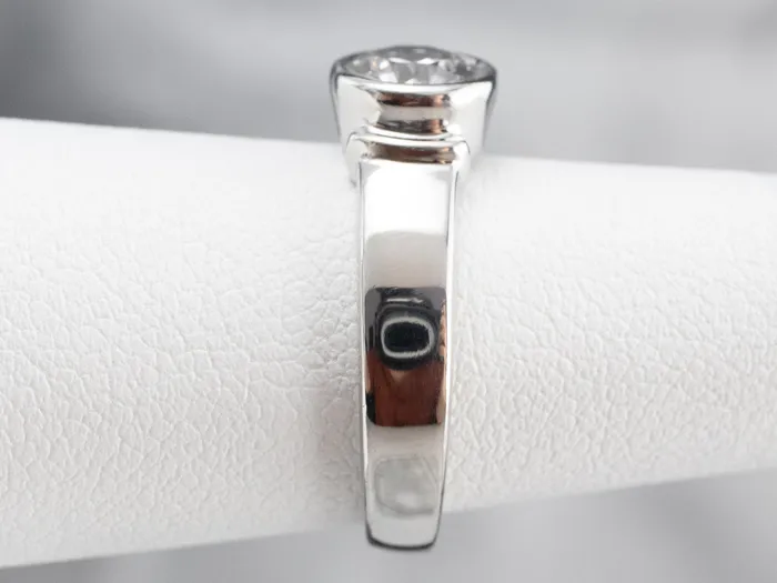 Market Square Jewelers Rings Bezel Set Diamond Platinum Solitaire Engagement Ring Market Square Jewelers Rings Bezel Set Diamond Platinum Solitaire Engagement Ring