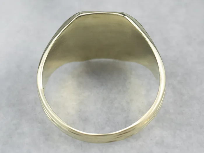 Market Square Jewelers Rings Bold Green Gold Vintage Signet Ring Market Square Jewelers Rings Bold Green Gold Vintage Signet Ring