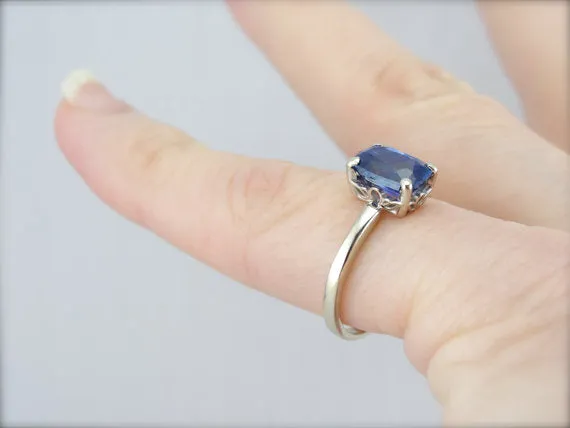 Market Square Jewelers Rings Cornflower Blue Sapphire Solitaire Engagement Ring Market Square Jewelers Rings Cornflower Blue Sapphire Solitaire Engagement Ring