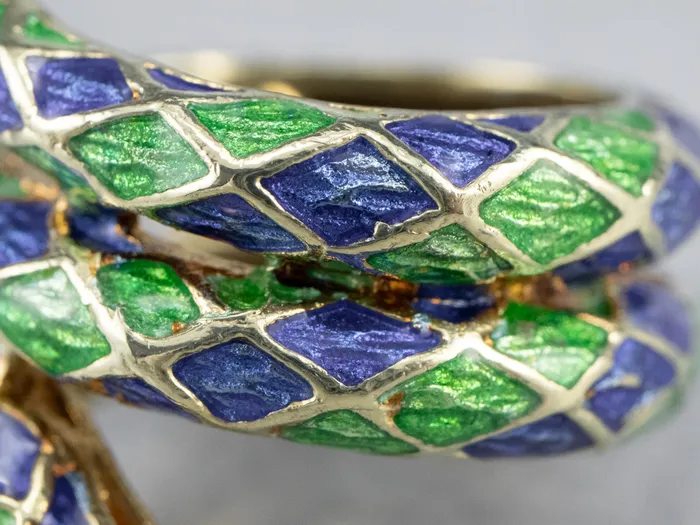 Market Square Jewelers Rings Modern Enamel and Gold Snake Ring Market Square Jewelers Rings Modern Enamel and Gold Snake Ring