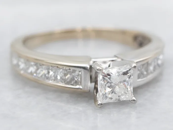 Market Square Jewelers Rings Modern White Gold Diamond Engagement Ring Market Square Jewelers Rings Modern White Gold Diamond Engagement Ring