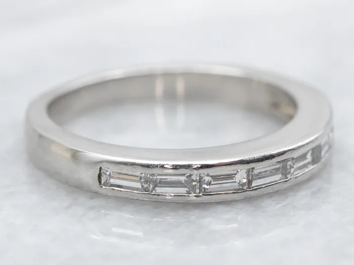 Market Square Jewelers Rings Platinum Baguette Cut Diamond Band Market Square Jewelers Rings Platinum Baguette Cut Diamond Band