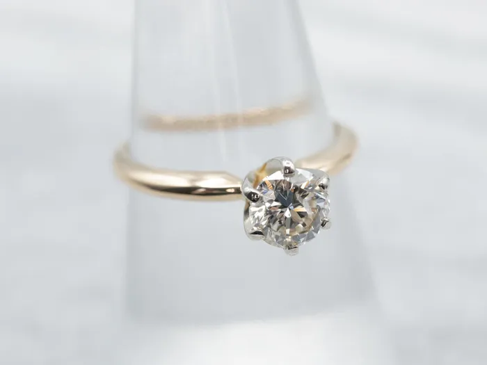 Market Square Jewelers Rings Two Tone Diamond Solitaire Engagement Ring Market Square Jewelers Rings Two Tone Diamond Solitaire Engagement Ring