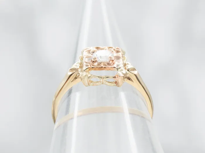 Market Square Jewelers Rings Unique Flower Diamond Solitaire Engagement Ring