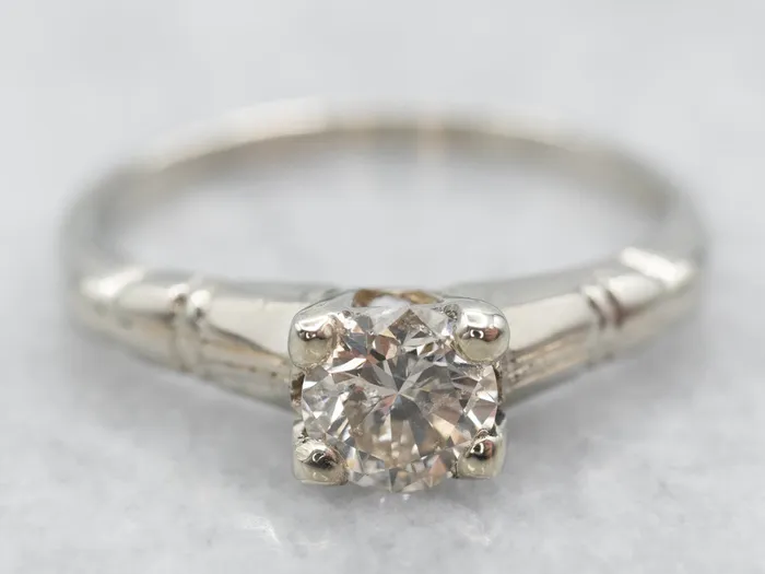 Market Square Jewelers Rings Vintage Diamond Solitaire Engagement Ring