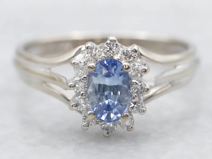 Market Square Jewelers Rings White Gold Oval Cut Sapphire Engagement Ring with Diamond Halo Market Square Jewelers Rings White Gold Oval Cut Sapphire Engagement Ring with Diamond Halo