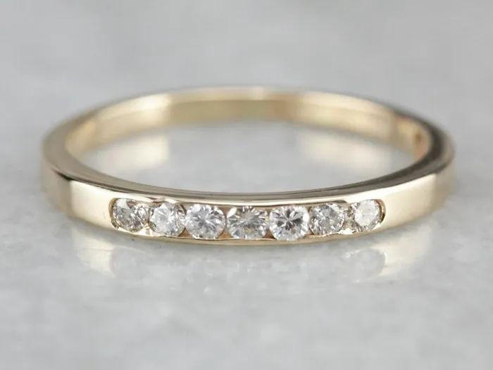 Market Square Jewelers Rings Yellow Gold Diamond Wedding Band
