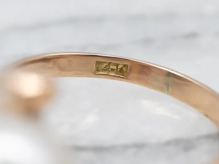 Market Square Jewelers Rings Yellow Gold Pearl Bypass Ring Market Square Jewelers Rings Yellow Gold Pearl Bypass Ring