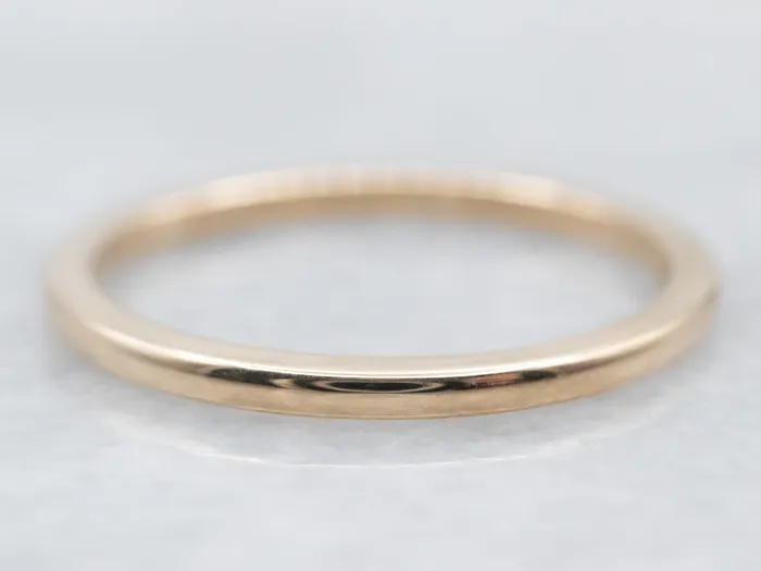 Market Square Jewelers Rings Yellow Gold Square Edge Wedding Band