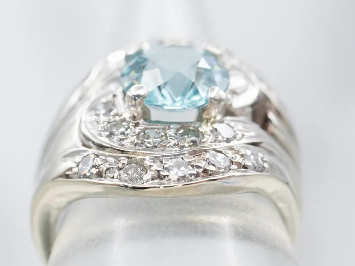 Market Square Jewelers Swirling Blue Zircon Cocktail Ring Rings Market Square Jewelers Swirling Blue Zircon Cocktail Ring Rings