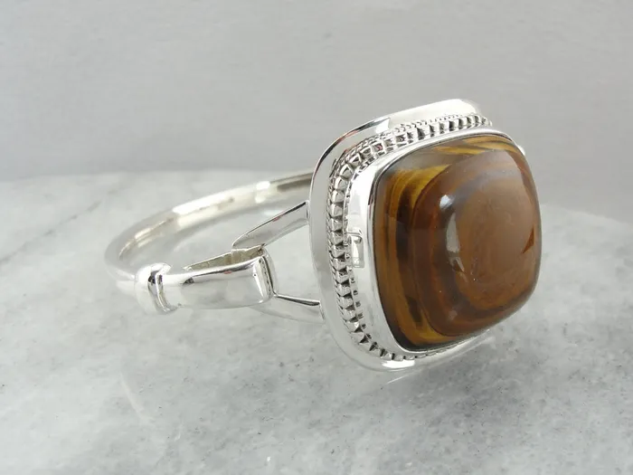 Market Square Jewelers Tigers Eye Gemstone Bracelet in Sterling Silver Bracelets Market Square Jewelers Tigers Eye Gemstone Bracelet in Sterling Silver Bracelets