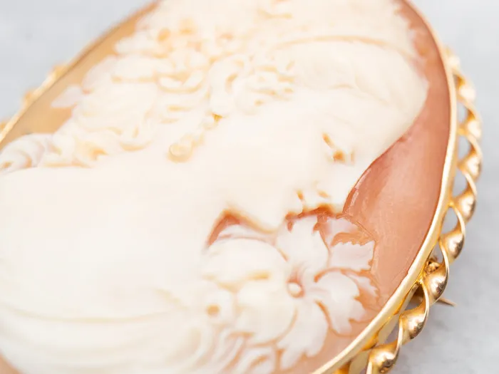 Market Square Jewelers Vintage Cameo Gold Brooch or Pendant PreStyled Sets Market Square Jewelers Vintage Cameo Gold Brooch or Pendant PreStyled Sets