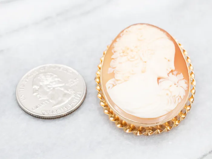 Market Square Jewelers Vintage Cameo Gold Brooch or Pendant PreStyled Sets Market Square Jewelers Vintage Cameo Gold Brooch or Pendant PreStyled Sets
