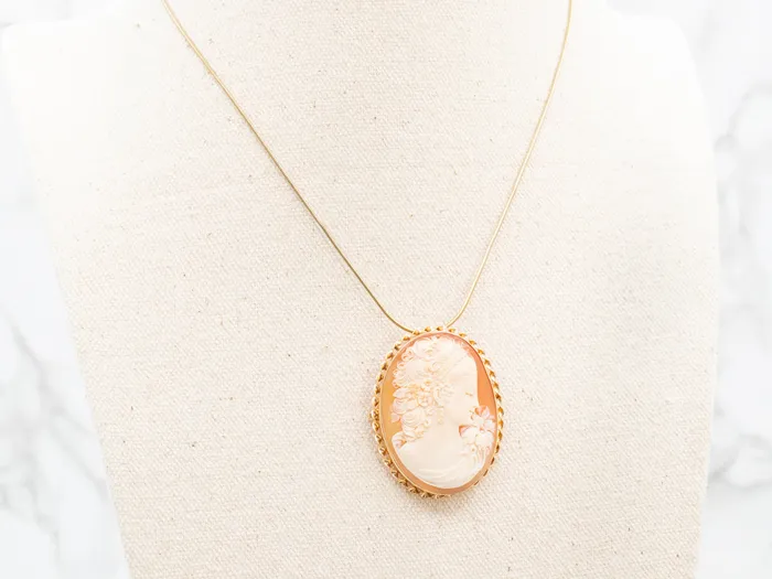 Market Square Jewelers Vintage Cameo Gold Brooch or Pendant PreStyled Sets Market Square Jewelers Vintage Cameo Gold Brooch or Pendant PreStyled Sets