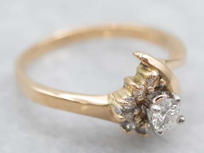 Market Square Jewelers Vintage Gold Diamond Bypass Ring Rings Market Square Jewelers Vintage Gold Diamond Bypass Ring Rings