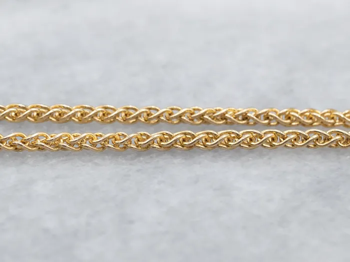 Market Square Jewelers Woven Yellow Gold Wheat Chain PreStyled Sets Market Square Jewelers Woven Yellow Gold Wheat Chain PreStyled Sets