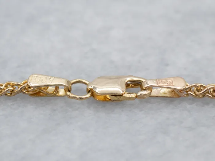 Market Square Jewelers Woven Yellow Gold Wheat Chain PreStyled Sets Market Square Jewelers Woven Yellow Gold Wheat Chain PreStyled Sets