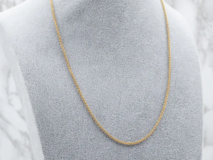 Market Square Jewelers Woven Yellow Gold Wheat Chain PreStyled Sets Market Square Jewelers Woven Yellow Gold Wheat Chain PreStyled Sets