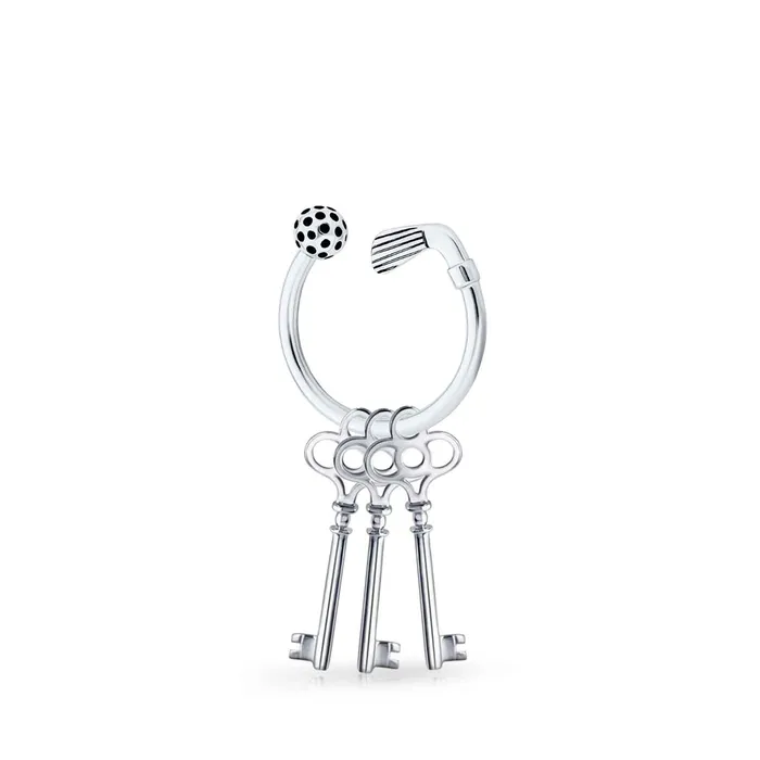 Mens Golfer Sports Key Chain with Golf Ball and Club Sterling Silver Finish BlingJewelry Wholesale Rings Mens Golfer Sports Key Chain with Golf Ball and Club Sterling Silver Finish BlingJewelry Wholesale Rings