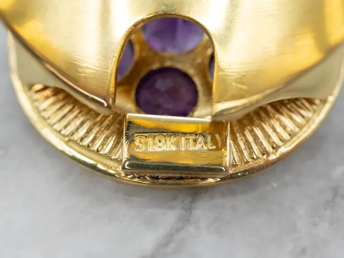 Modernist Round Top Amethyst Cluster Ring Market Square Jewelers Rings Modernist Round Top Amethyst Cluster Ring Market Square Jewelers Rings