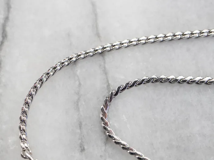MSJ Online Mixed Metal Floral JB Signet Necklace Necklaces MSJ Online Mixed Metal Floral JB Signet Necklace Necklaces