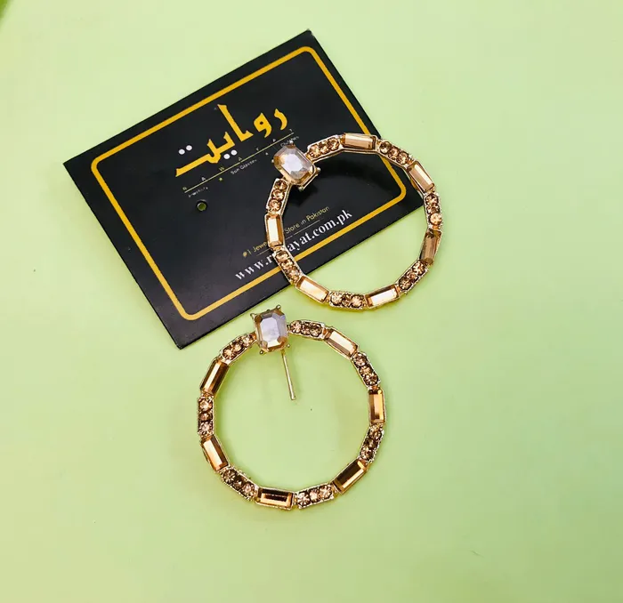 MTM Fancy Earring331 Golden Earrings